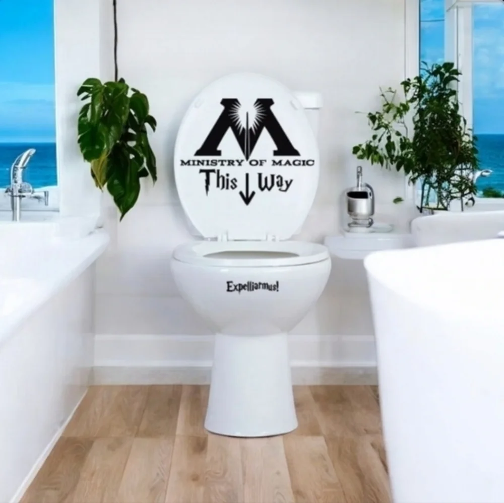 Harry Potter Ministry of Magic Quote Vinyl Decal Stickers Bathroom‎ Wall Art